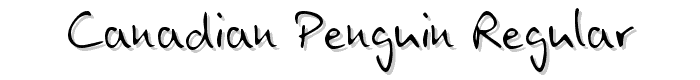 Canadian Penguin Regular font
